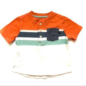 Baby B’gosh | Stripe Henley & Button-Up Shirts 24m